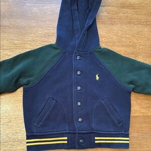 Polo by Ralph Lauren Navy and Green Kids Jacket